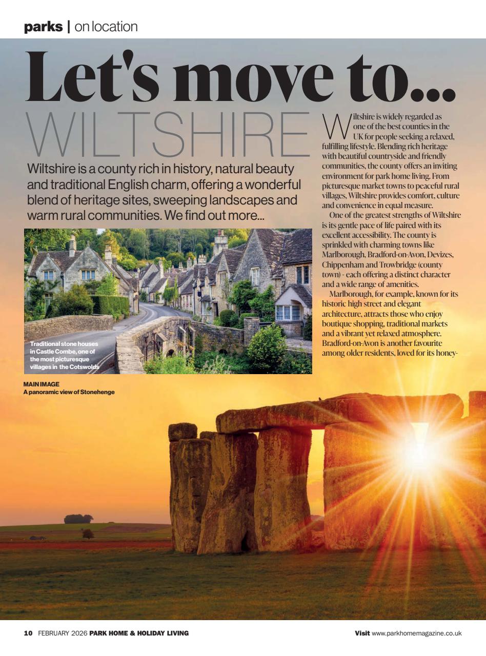 Park Home & Holiday Living Preview Pages