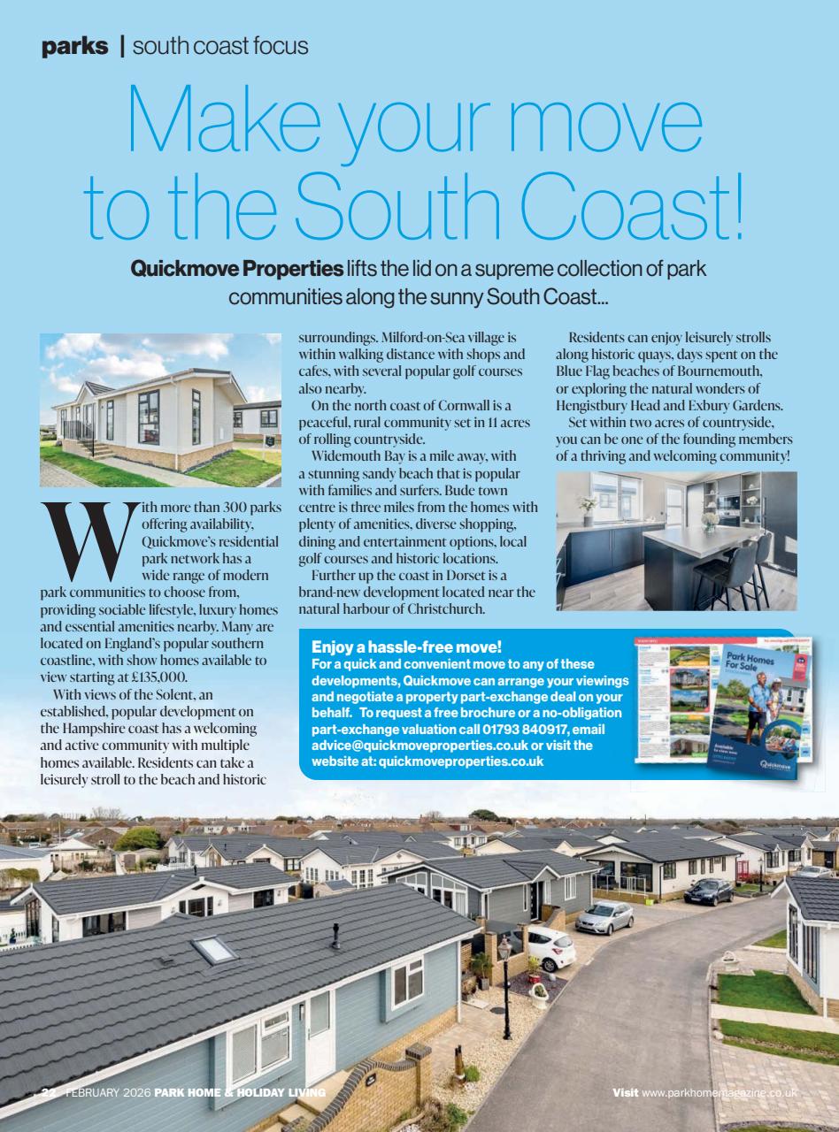 Park Home & Holiday Living Preview Pages