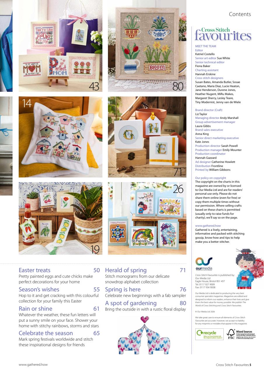 Cross Stitch Favourites Preview Pages