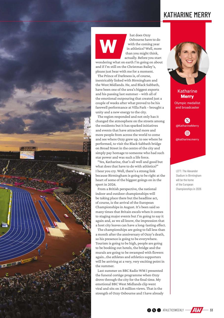 AW – Athletics Weekly Magazine Preview Pages