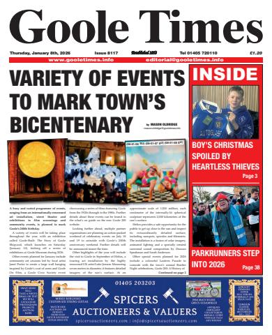 Goole Times issue January 8th 2026