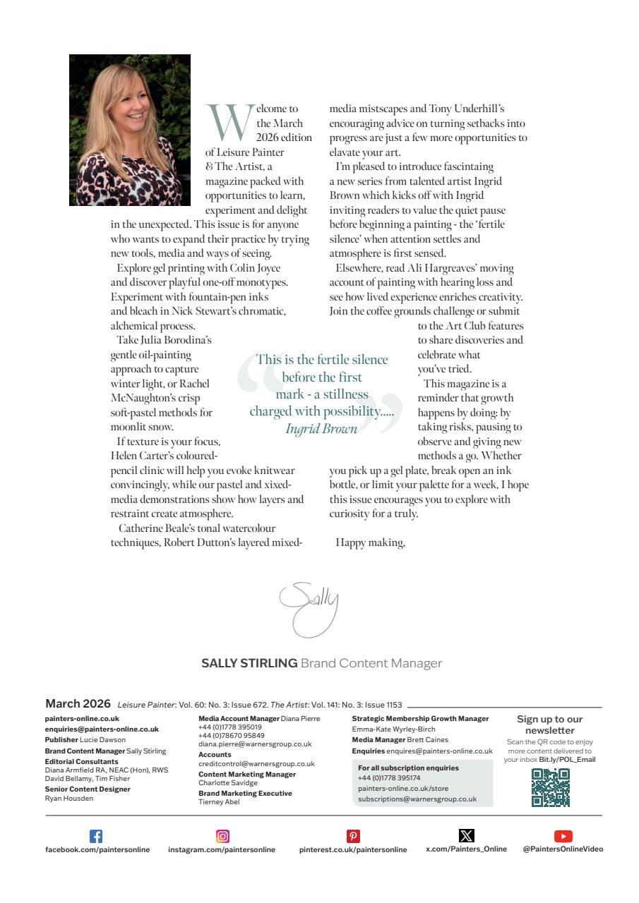 Leisure Painter & The Artist Preview Pages