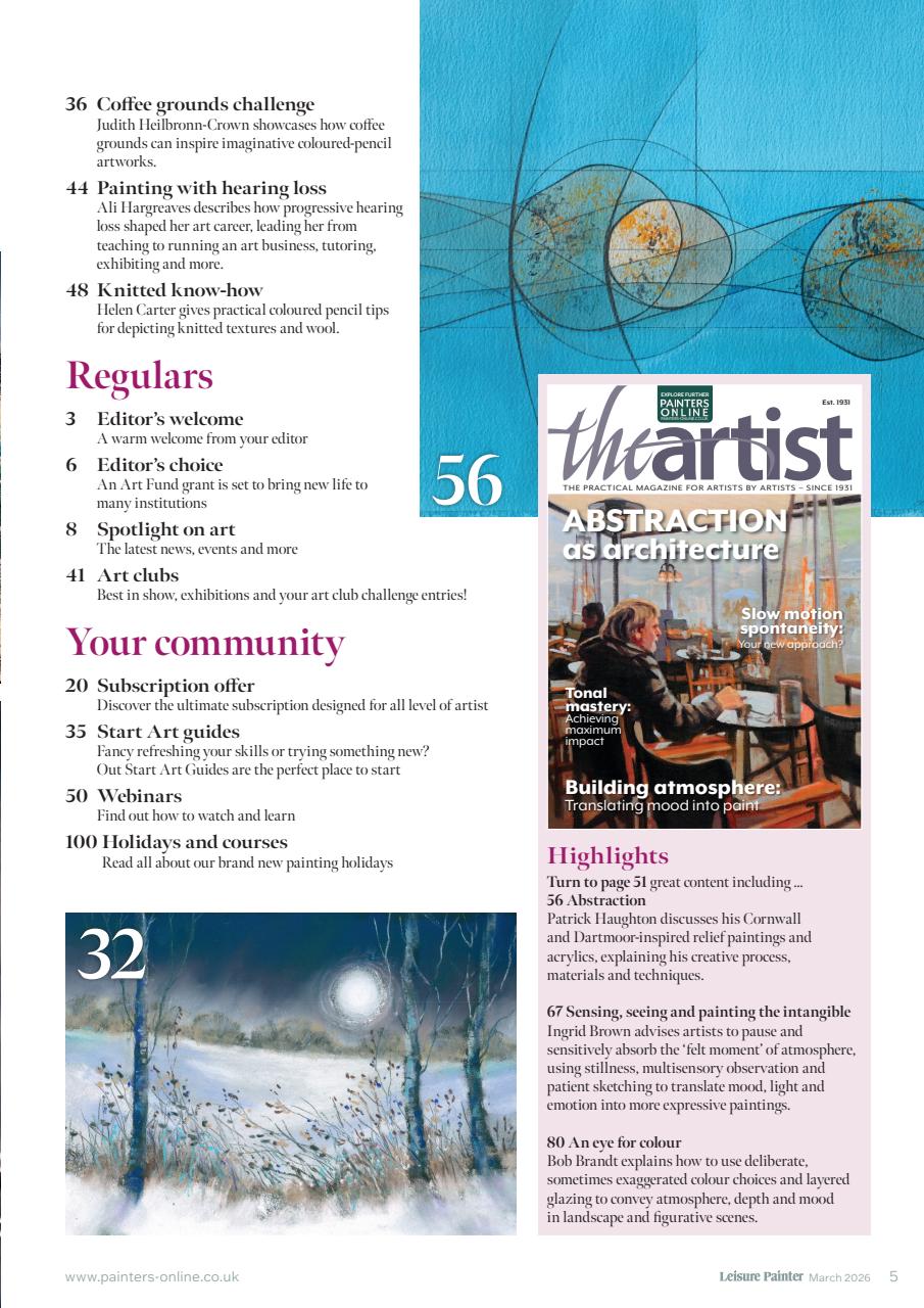 Leisure Painter & The Artist Preview Pages