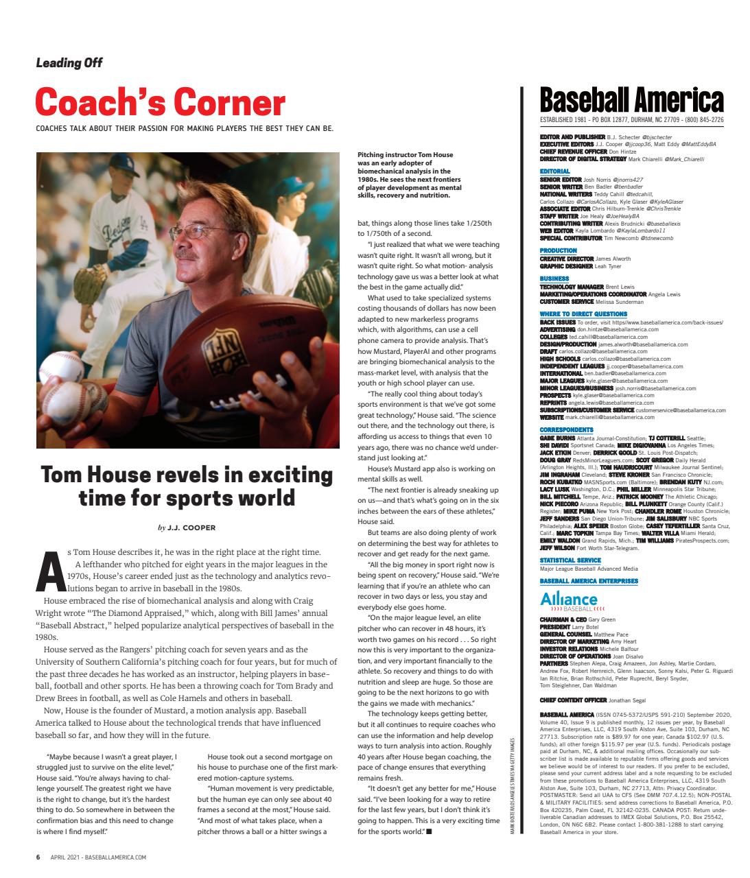 Baseball America Preview Pages