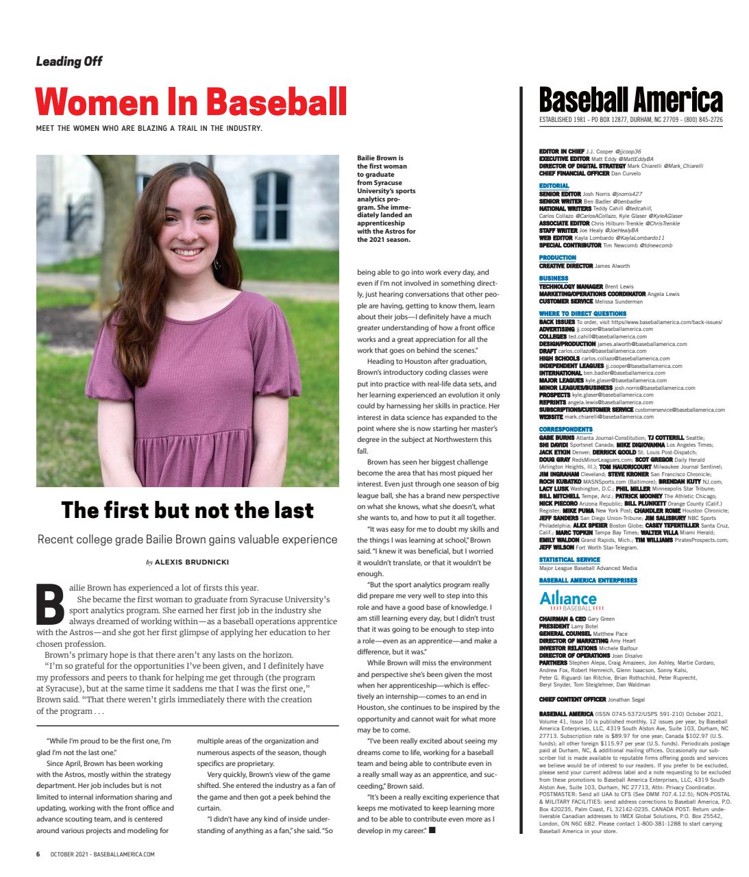Baseball America Preview Pages