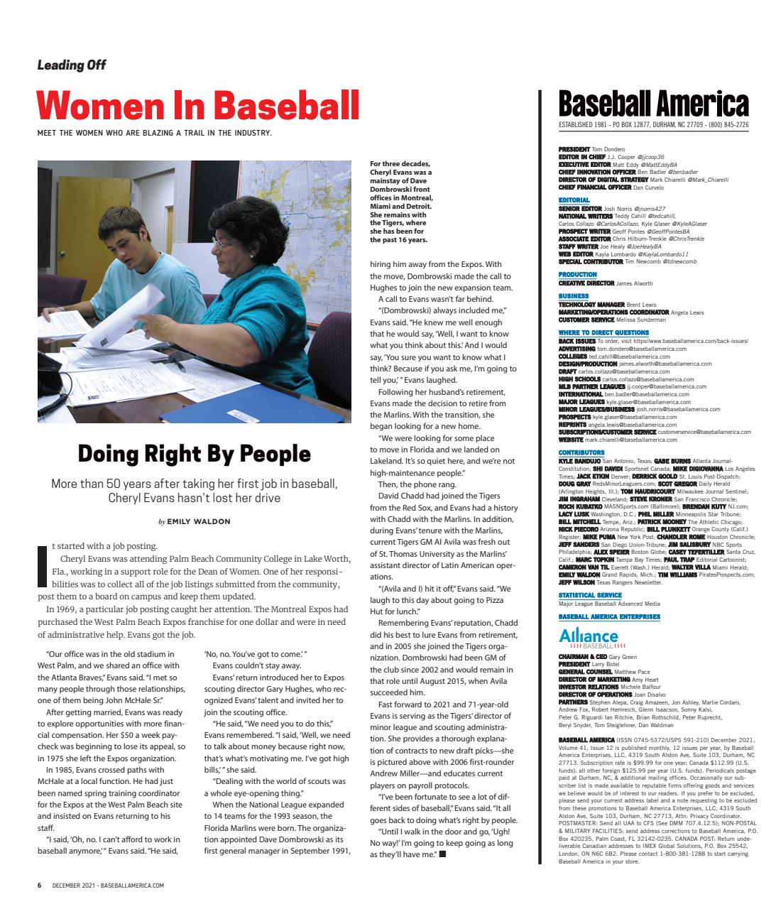 Baseball America Preview Pages