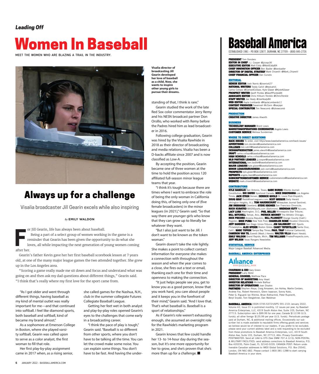 Baseball America Preview Pages