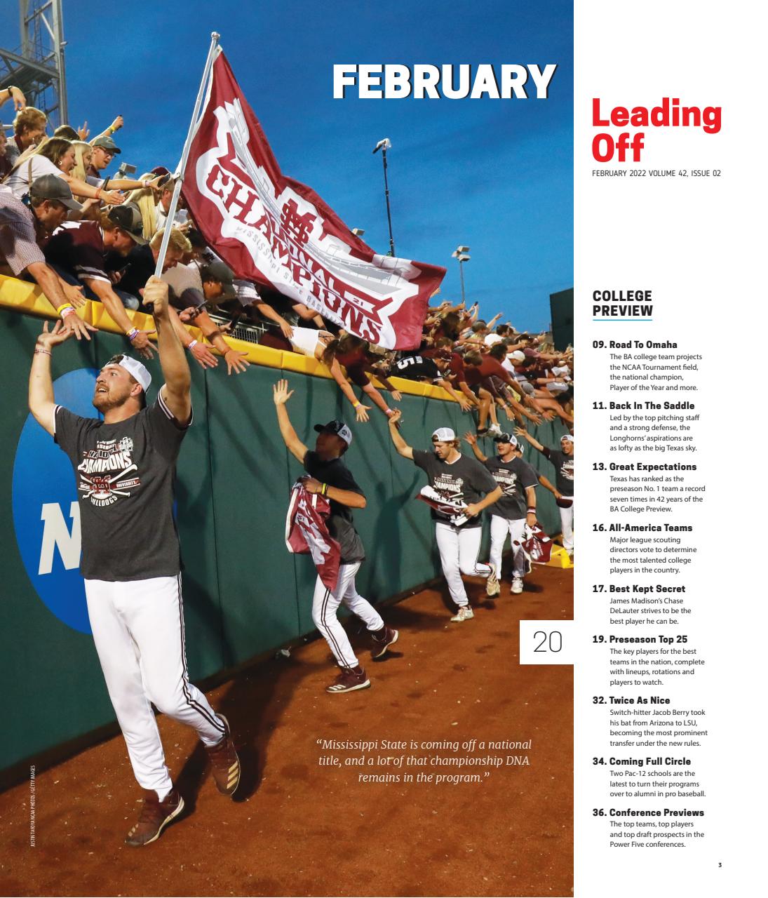 Baseball America Preview Pages