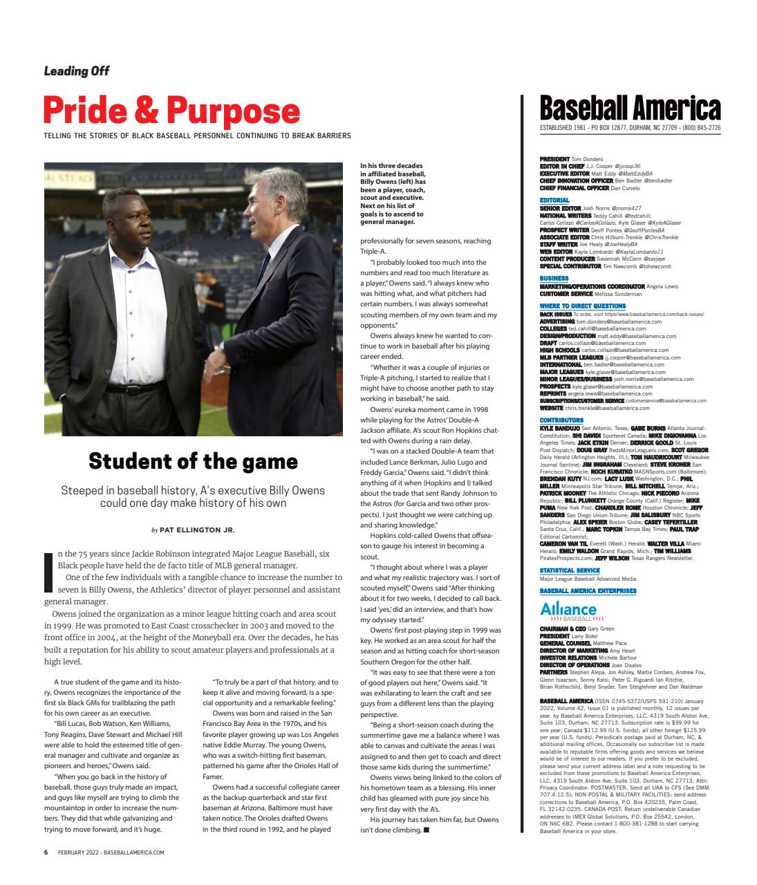 Baseball America Preview Pages