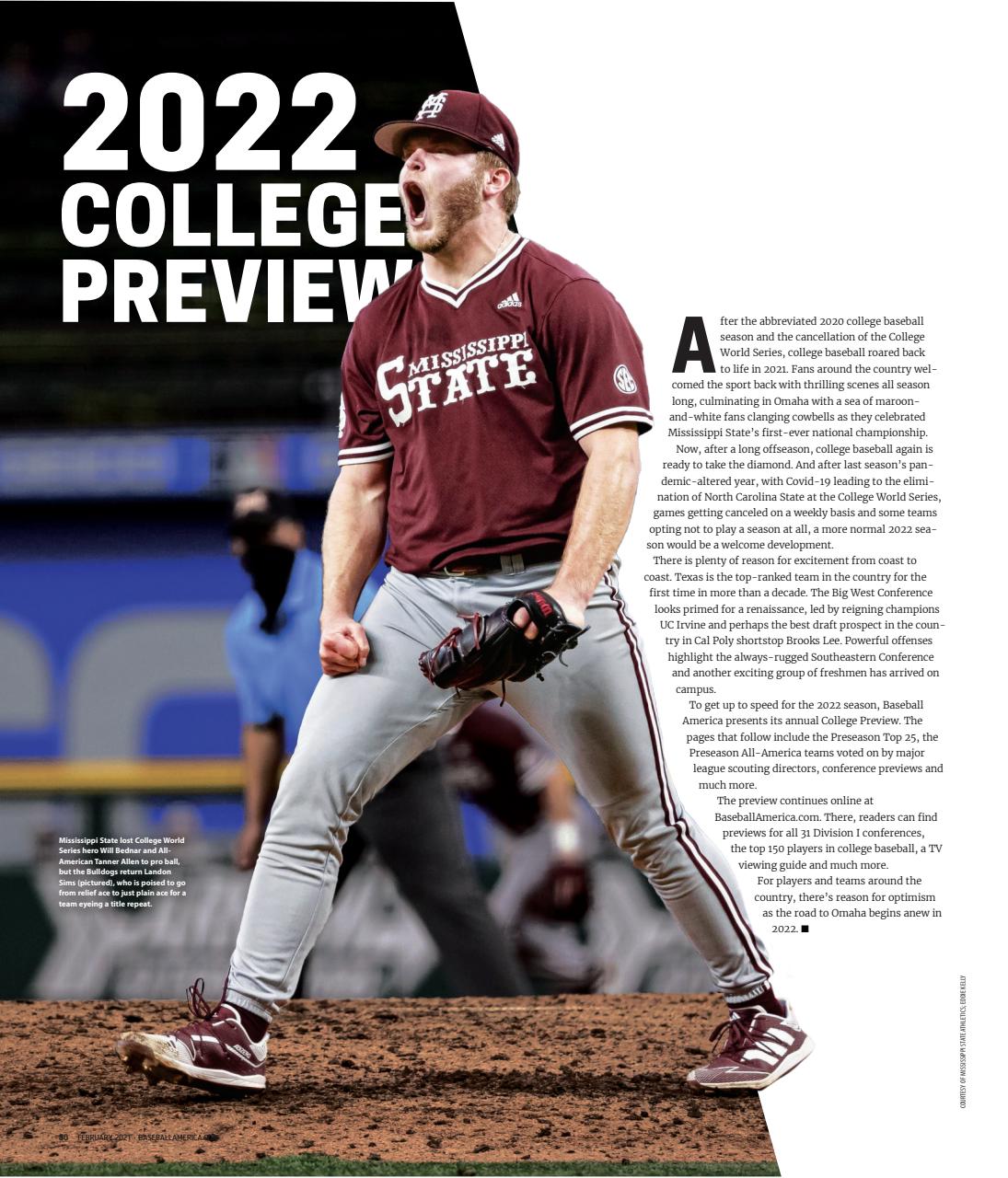 Baseball America Preview Pages