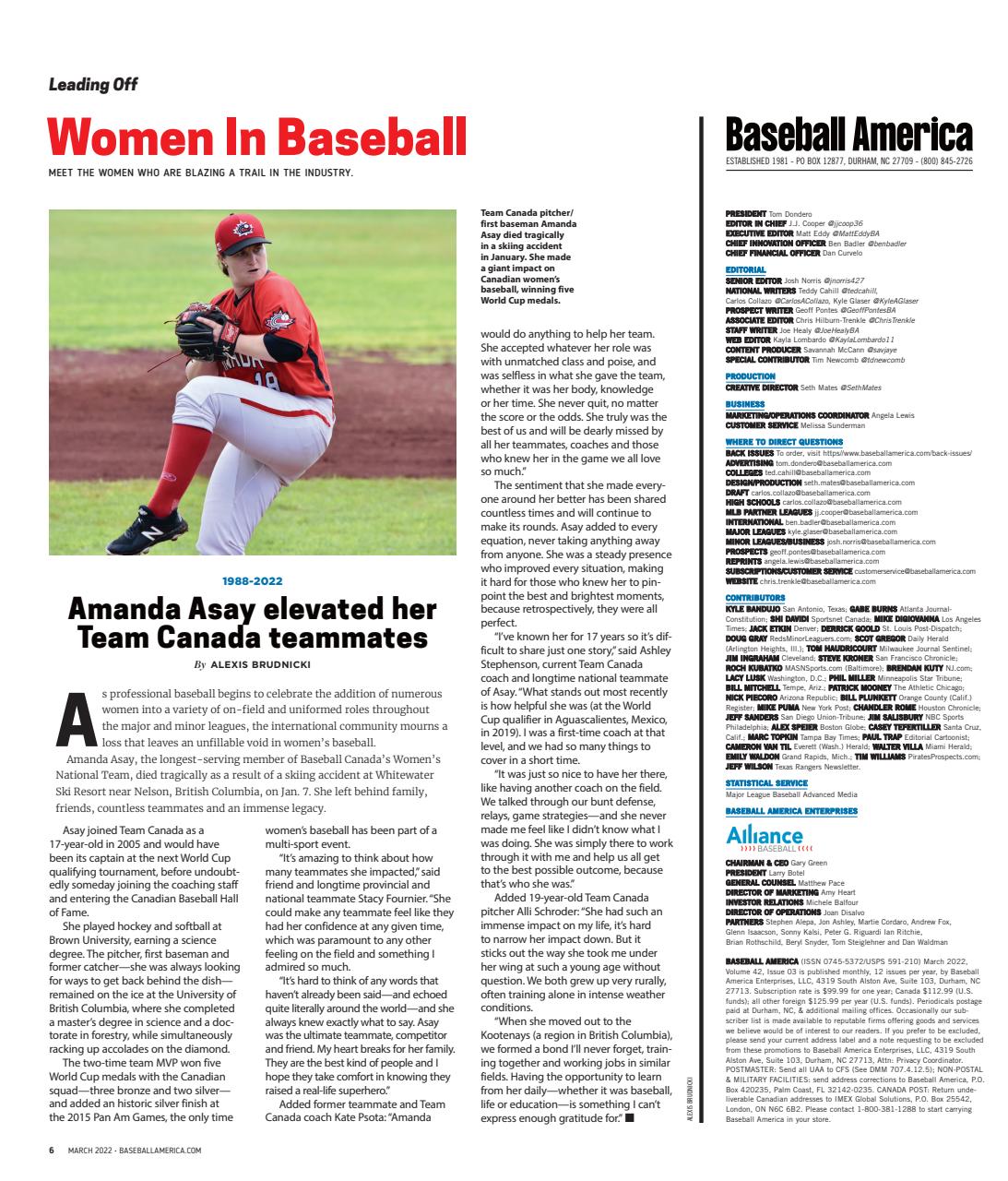 Baseball America Preview Pages