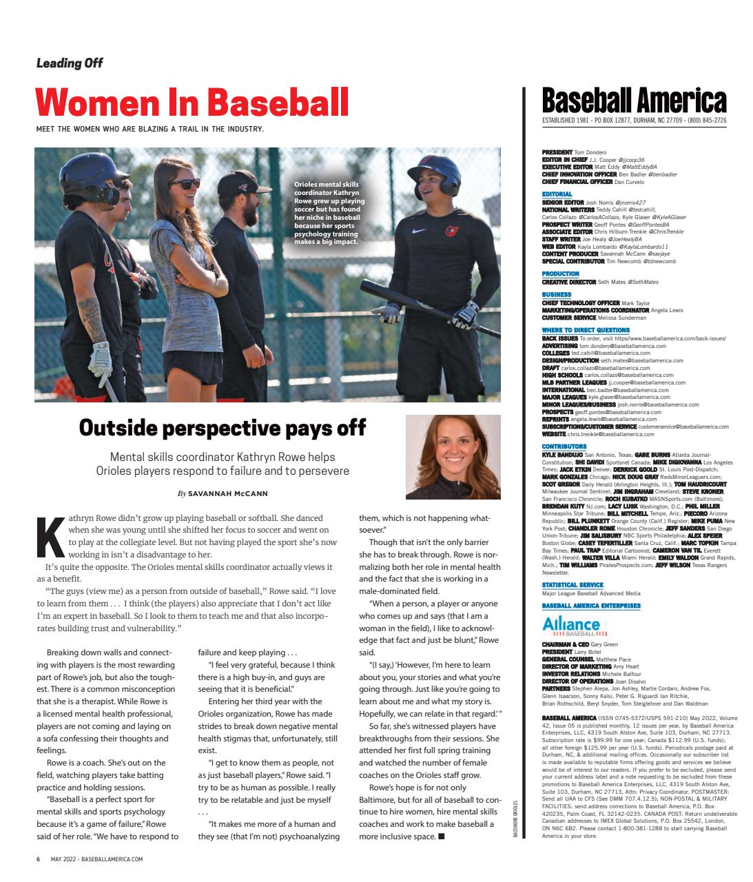 Baseball America Preview Pages