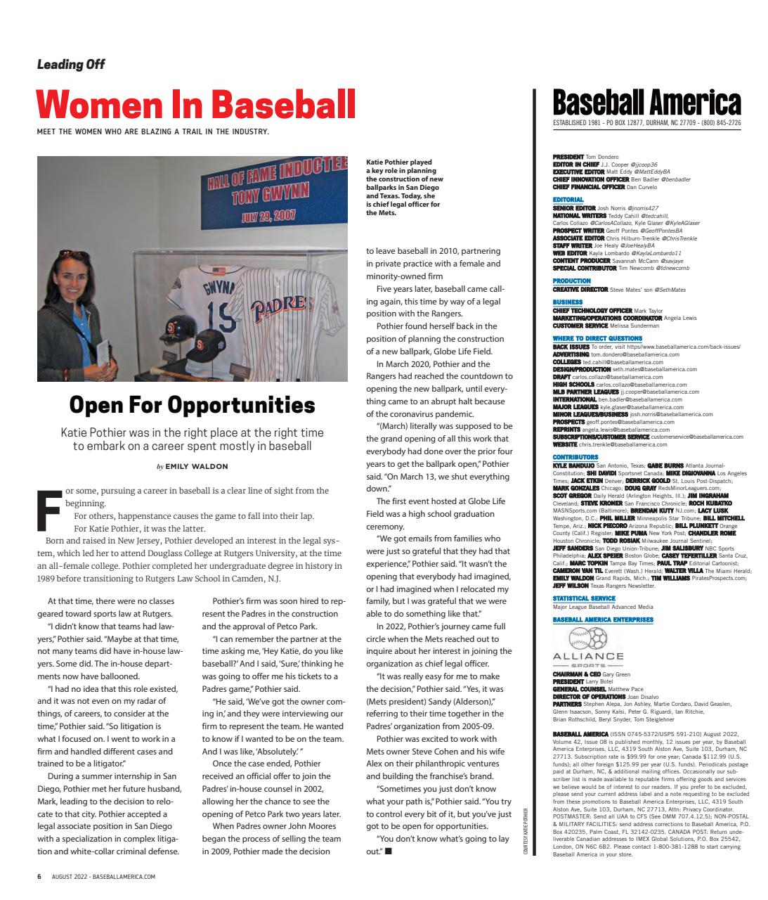 Baseball America Preview Pages