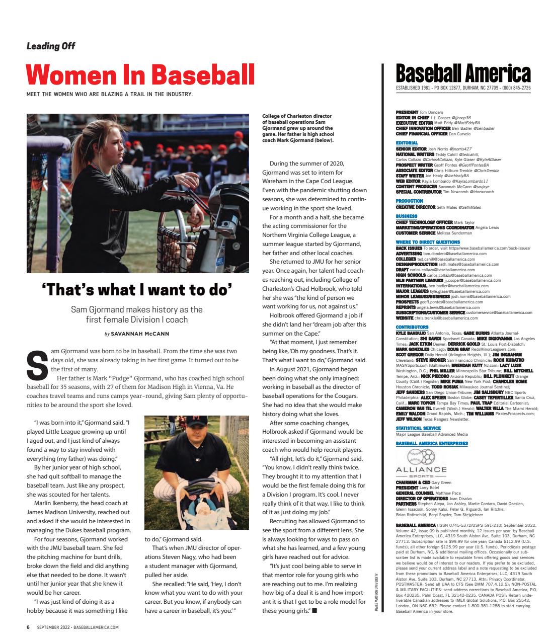 Baseball America Preview Pages