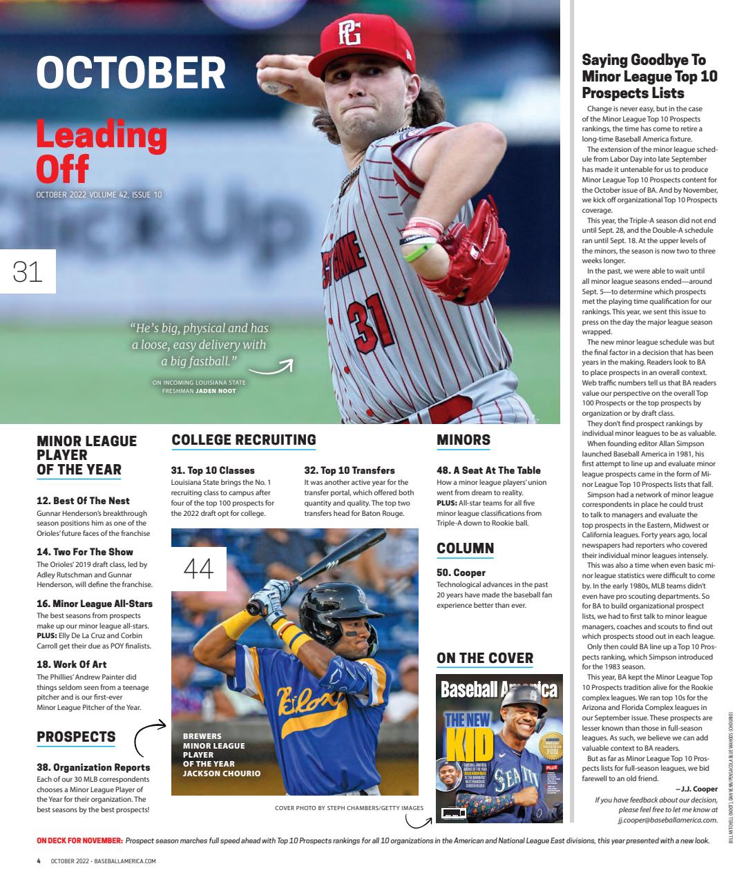 Baseball America Preview Pages