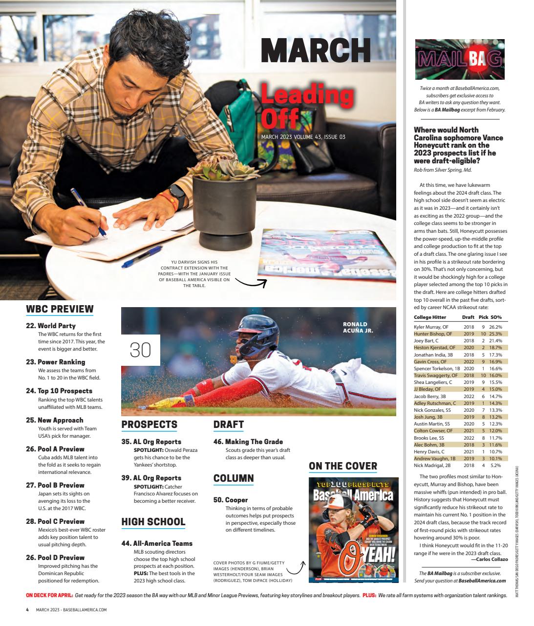 Baseball America Preview Pages