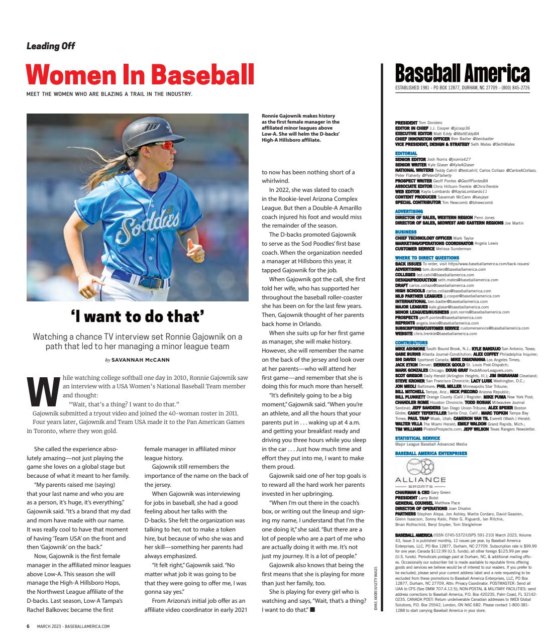 Baseball America Preview Pages