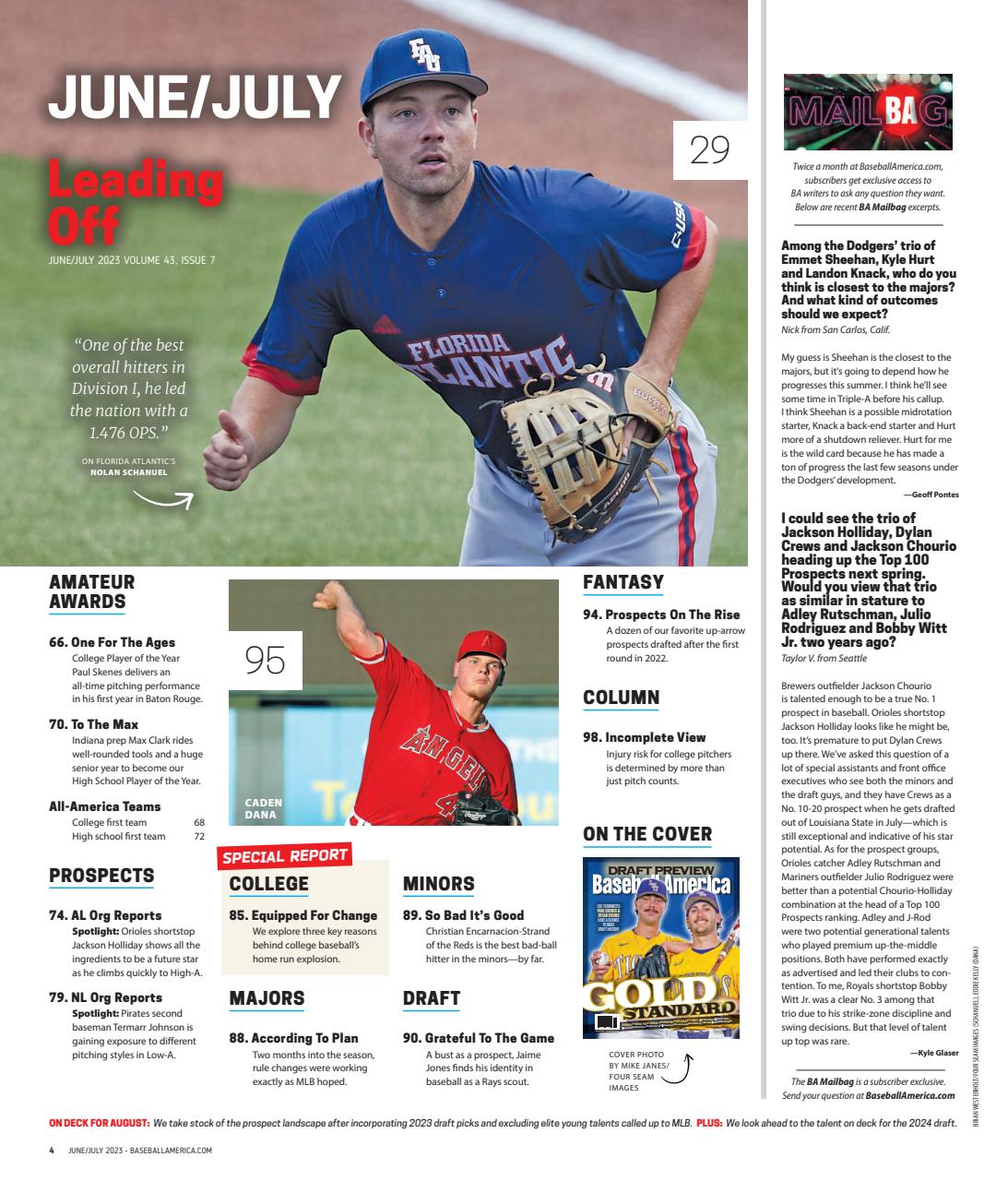 Baseball America Preview Pages