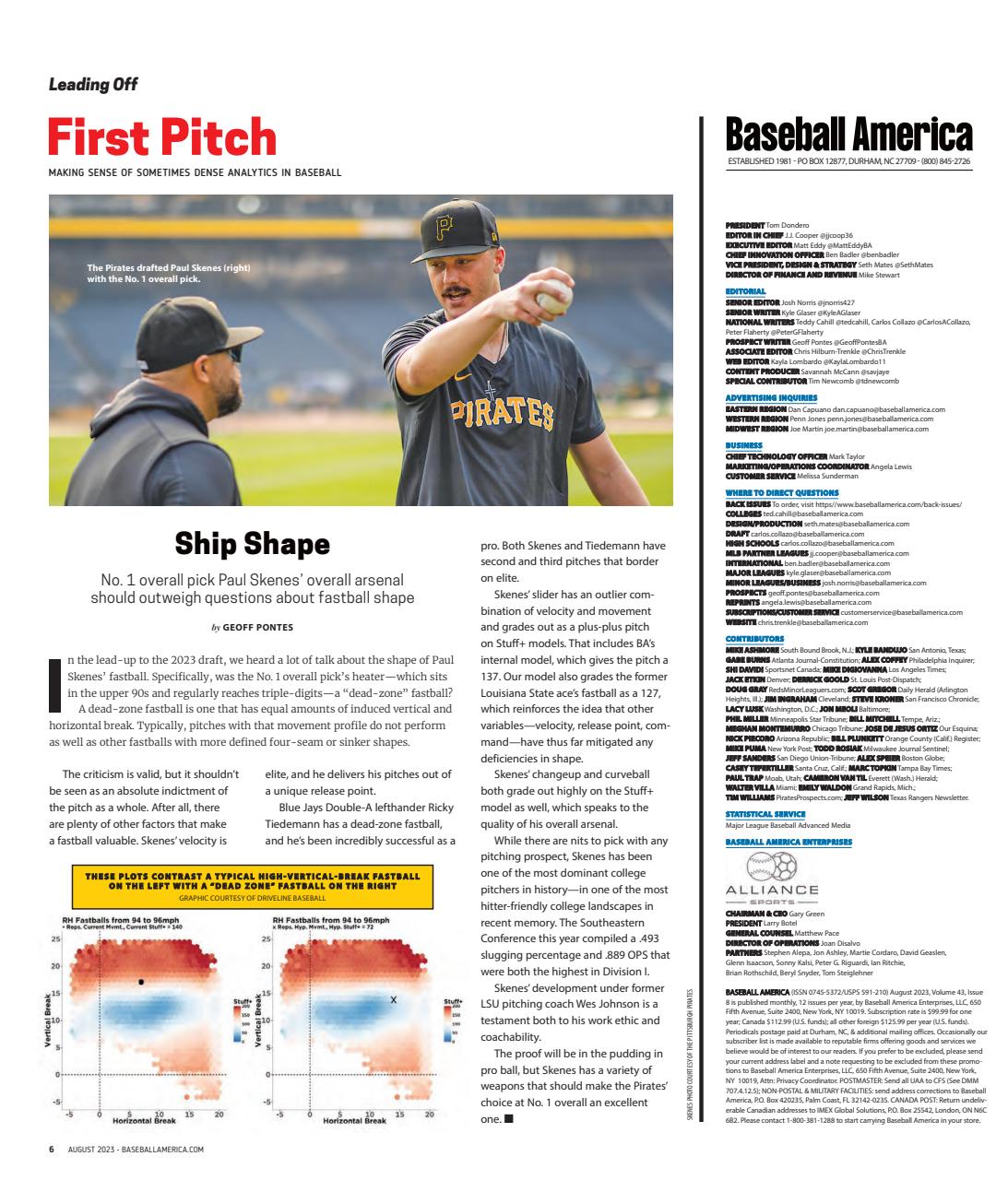 Baseball America Preview Pages