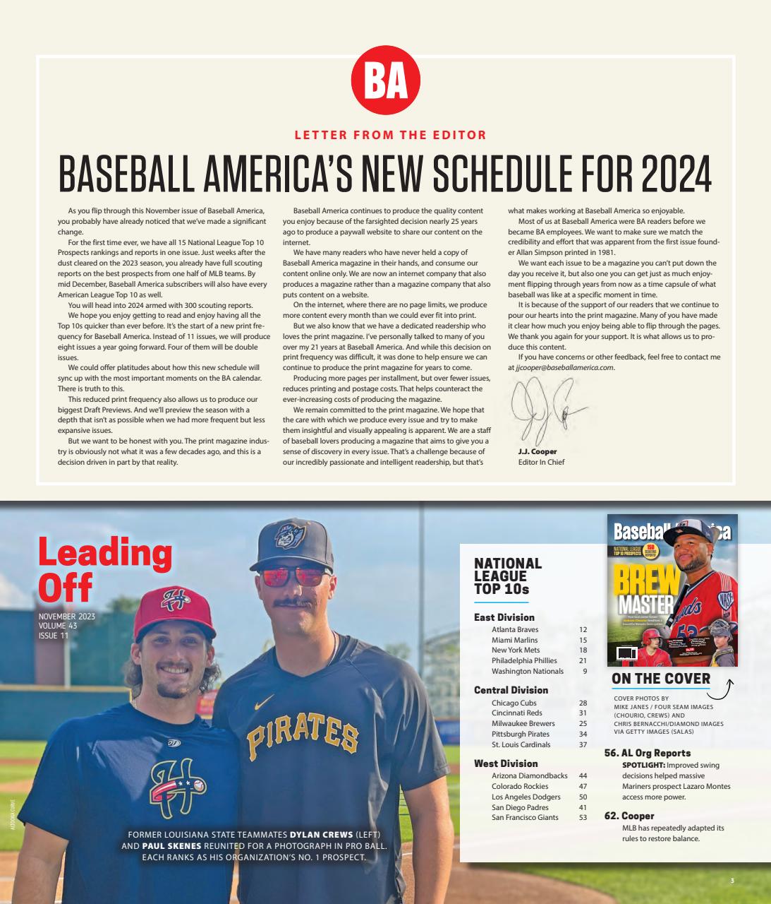 Baseball America Preview Pages