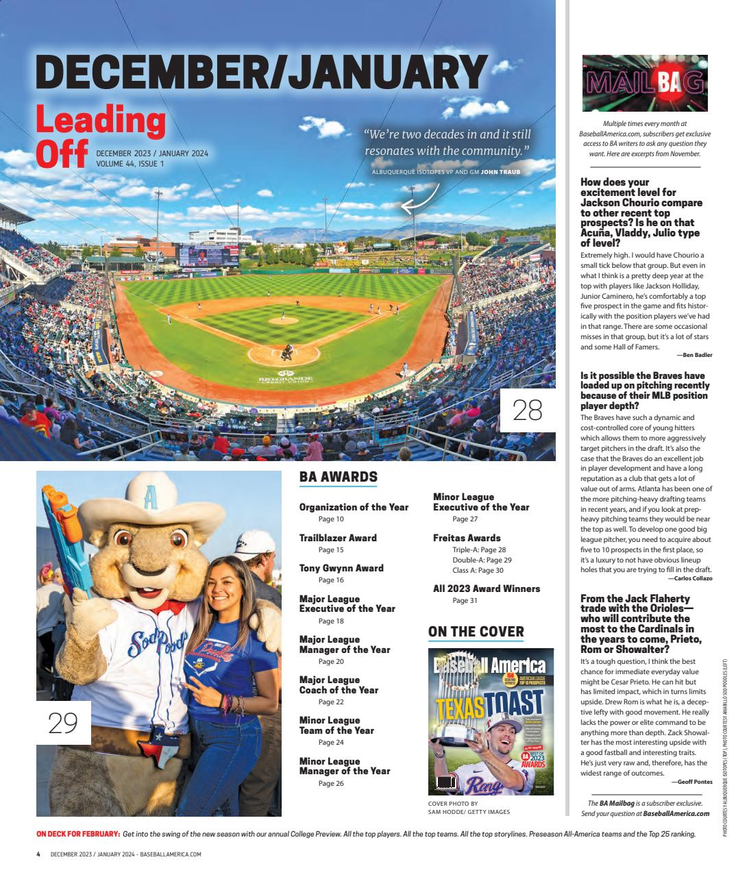 Baseball America Preview Pages