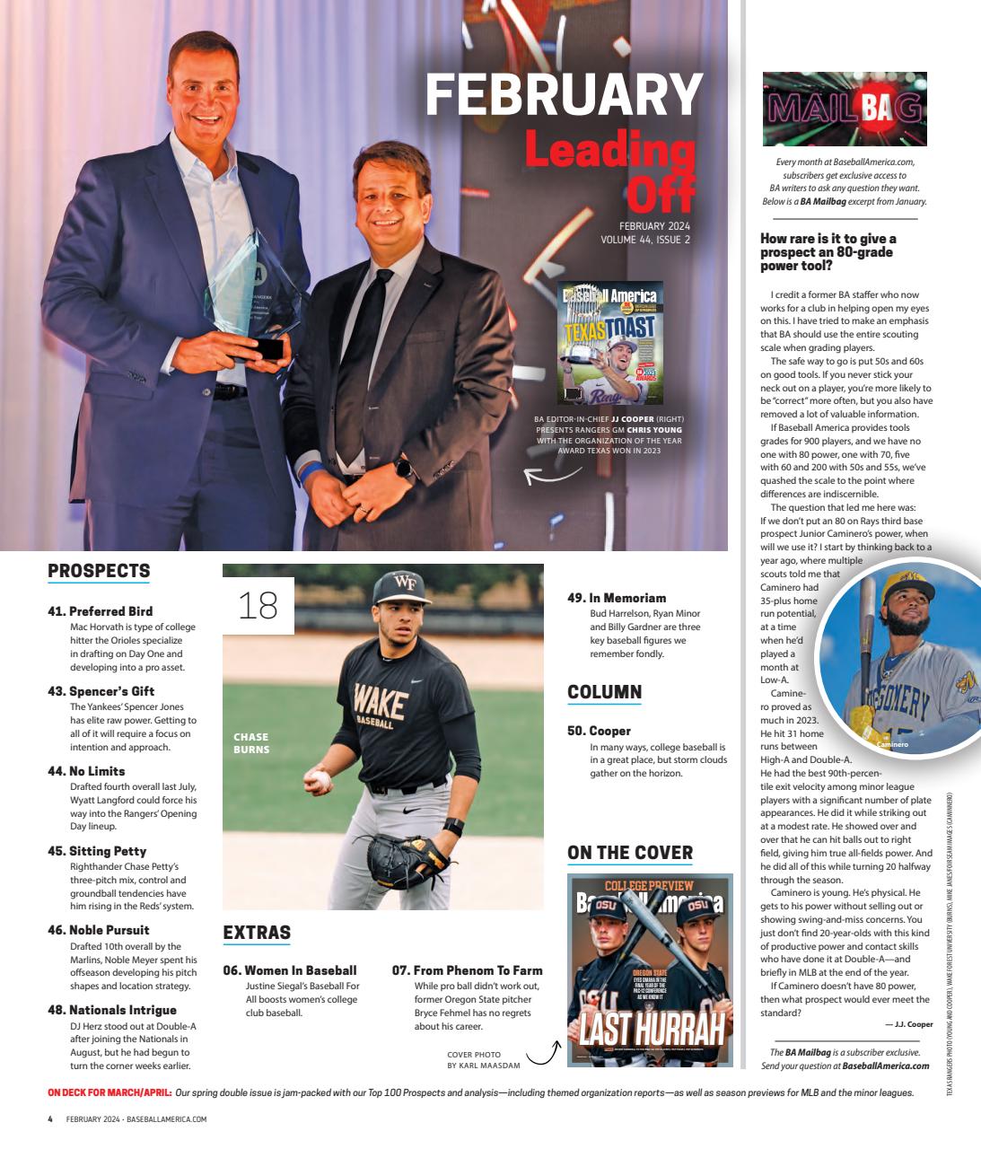 Baseball America Preview Pages