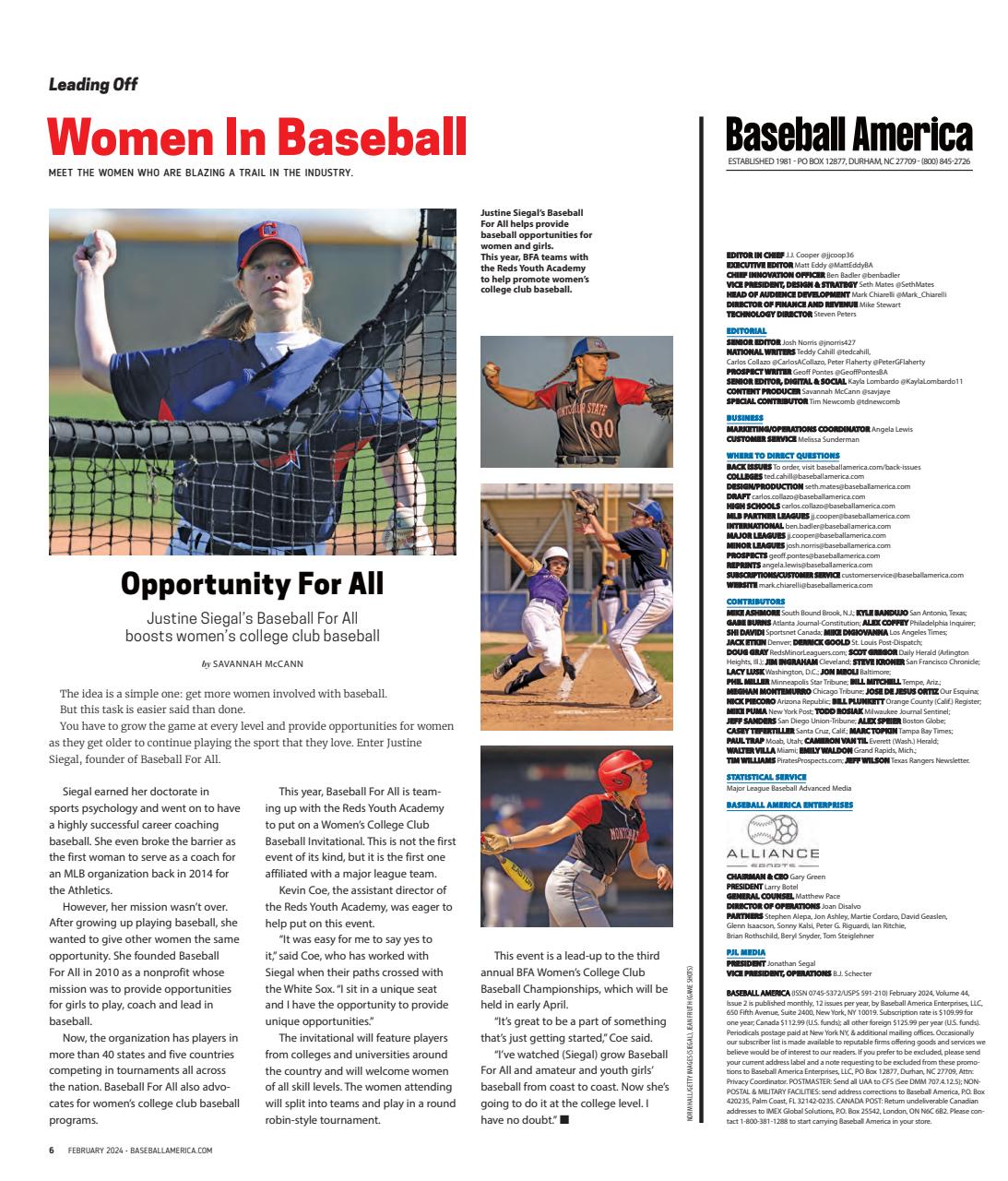 Baseball America Preview Pages