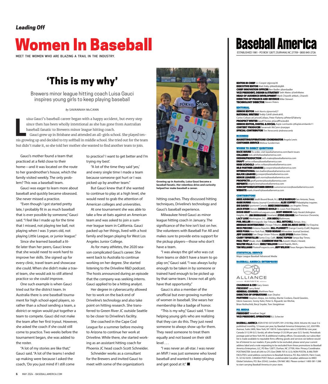 Baseball America Preview Pages
