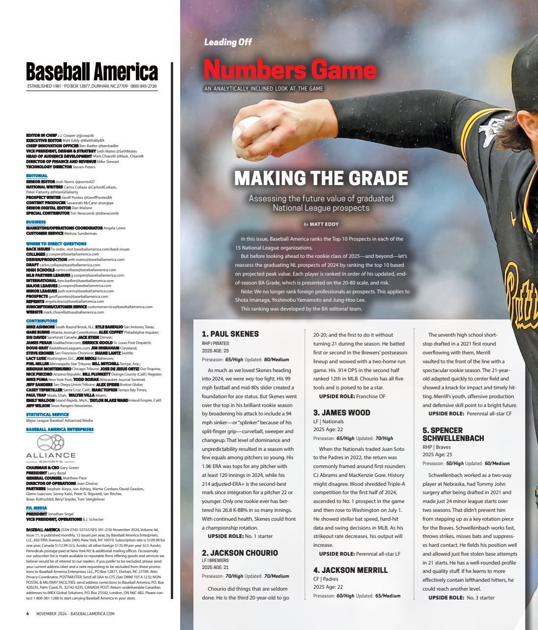 Baseball America Preview Pages