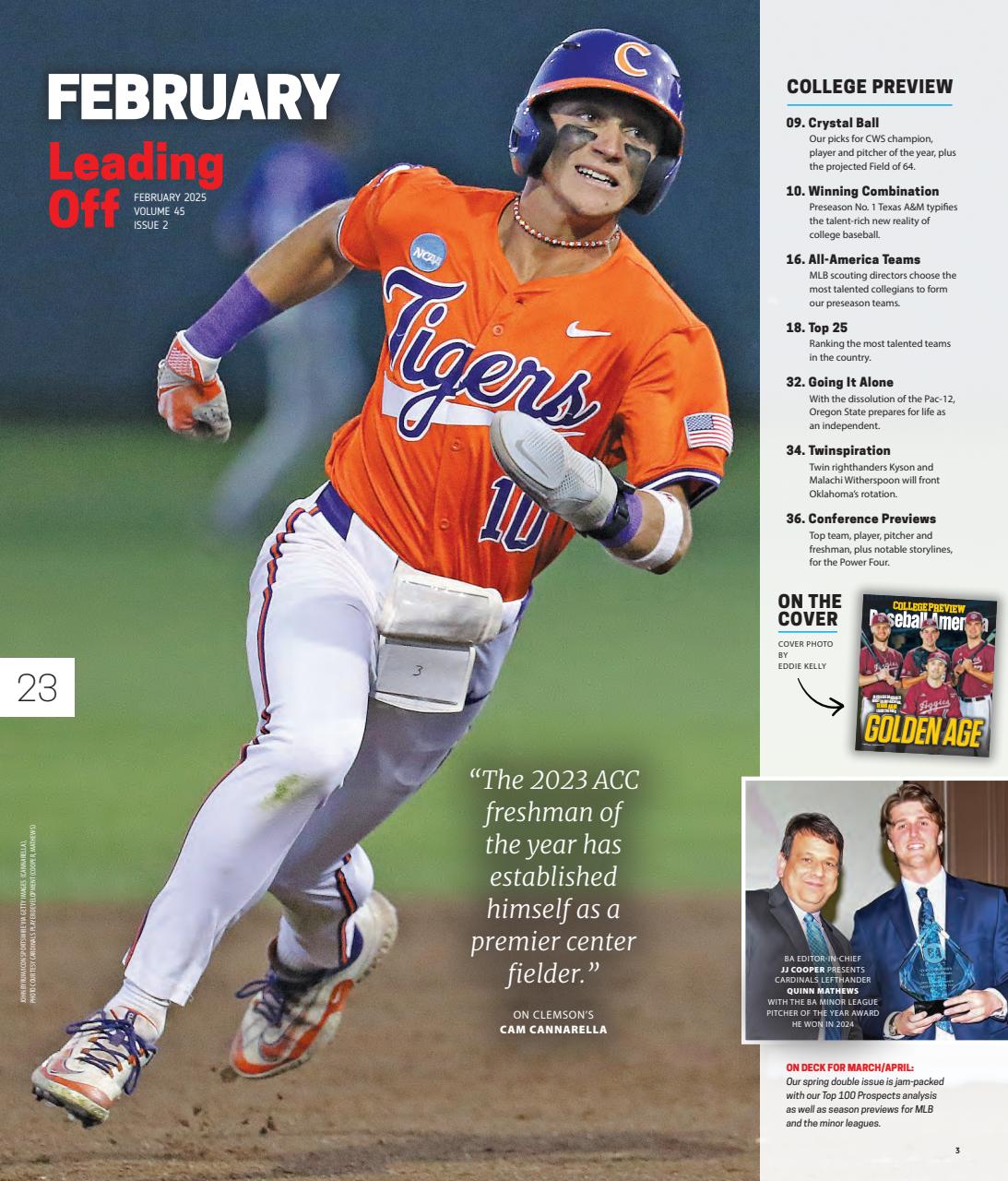 Baseball America Preview Pages