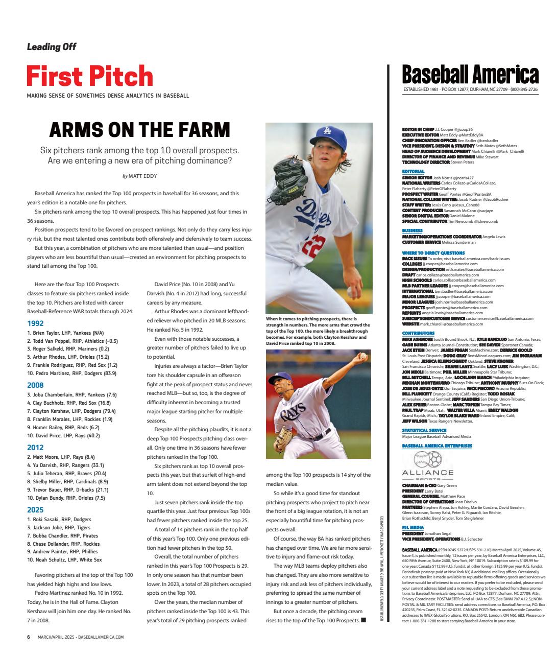 Baseball America Preview Pages