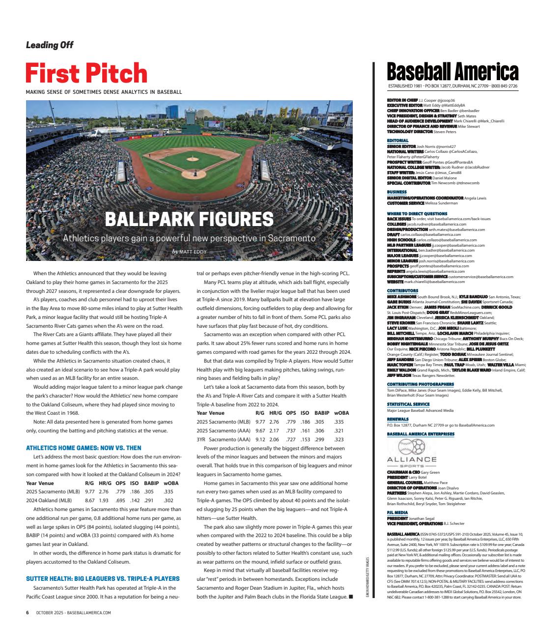 Baseball America Preview Pages