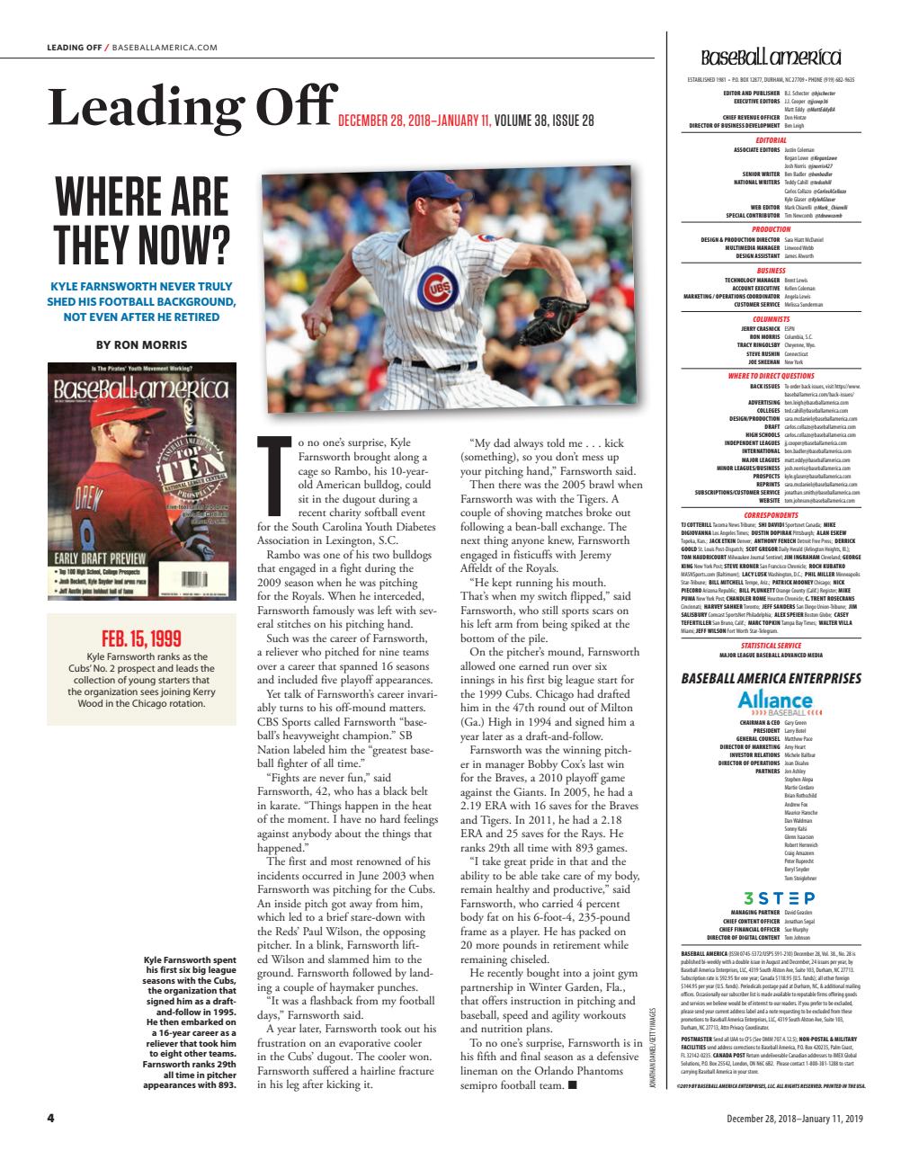 Baseball America Preview Pages