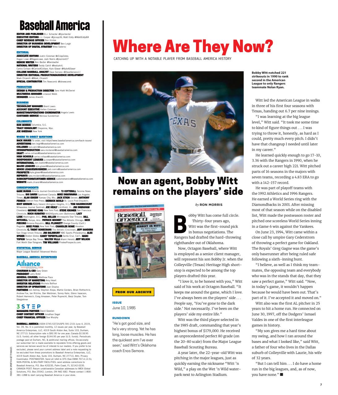 Baseball America Preview Pages