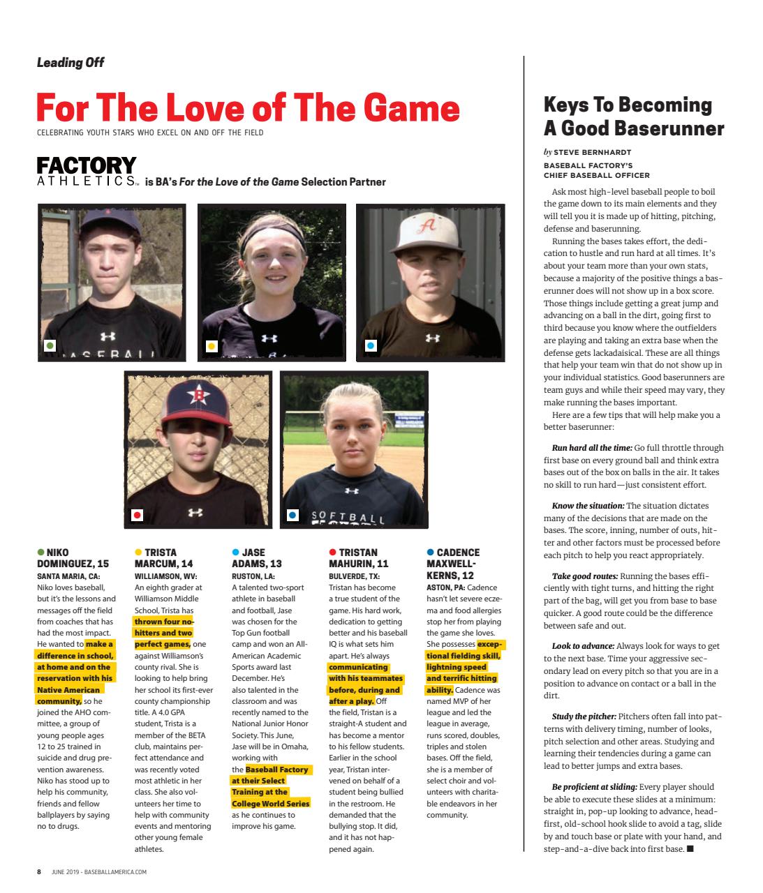 Baseball America Preview Pages