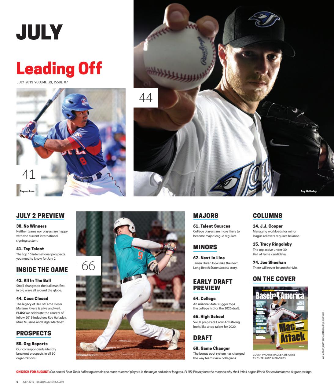 Baseball America Preview Pages