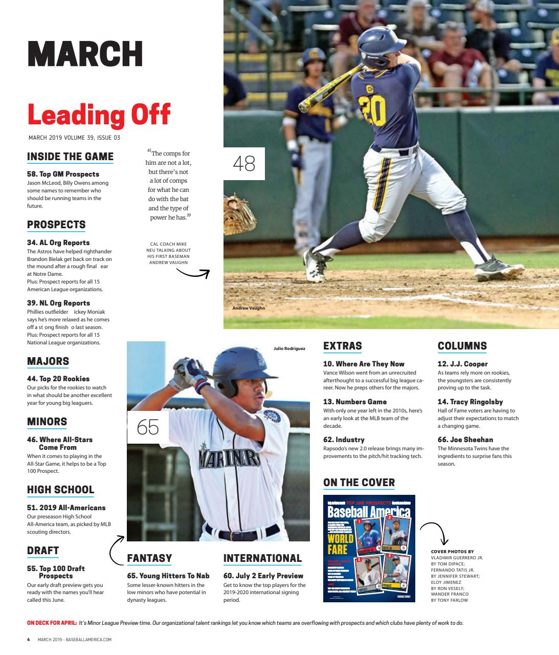 Baseball America Preview Pages