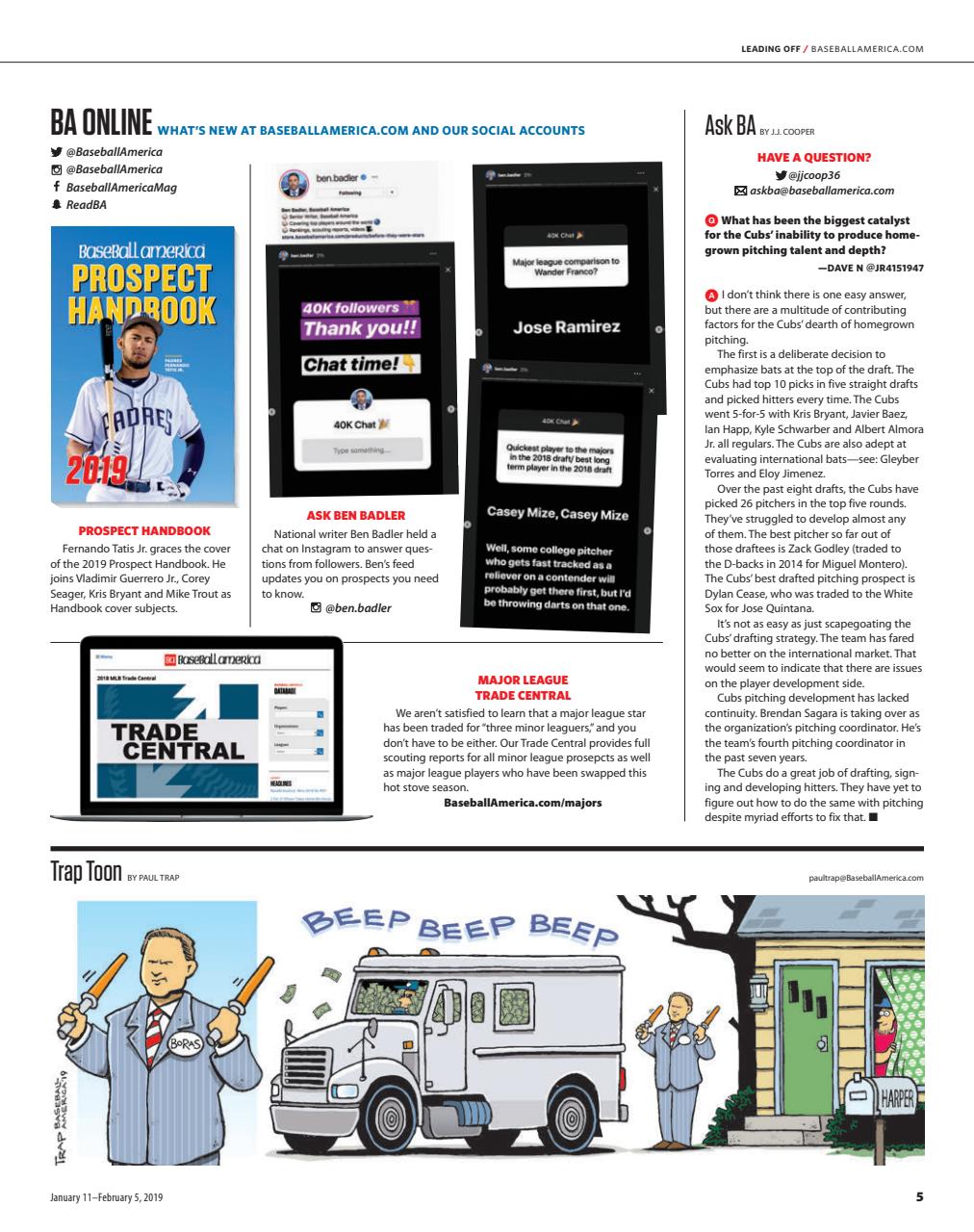Baseball America Preview Pages