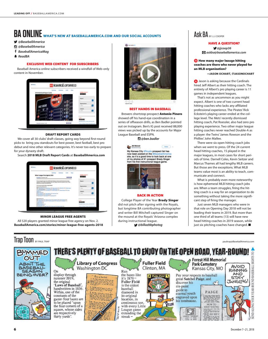 Baseball America Preview Pages