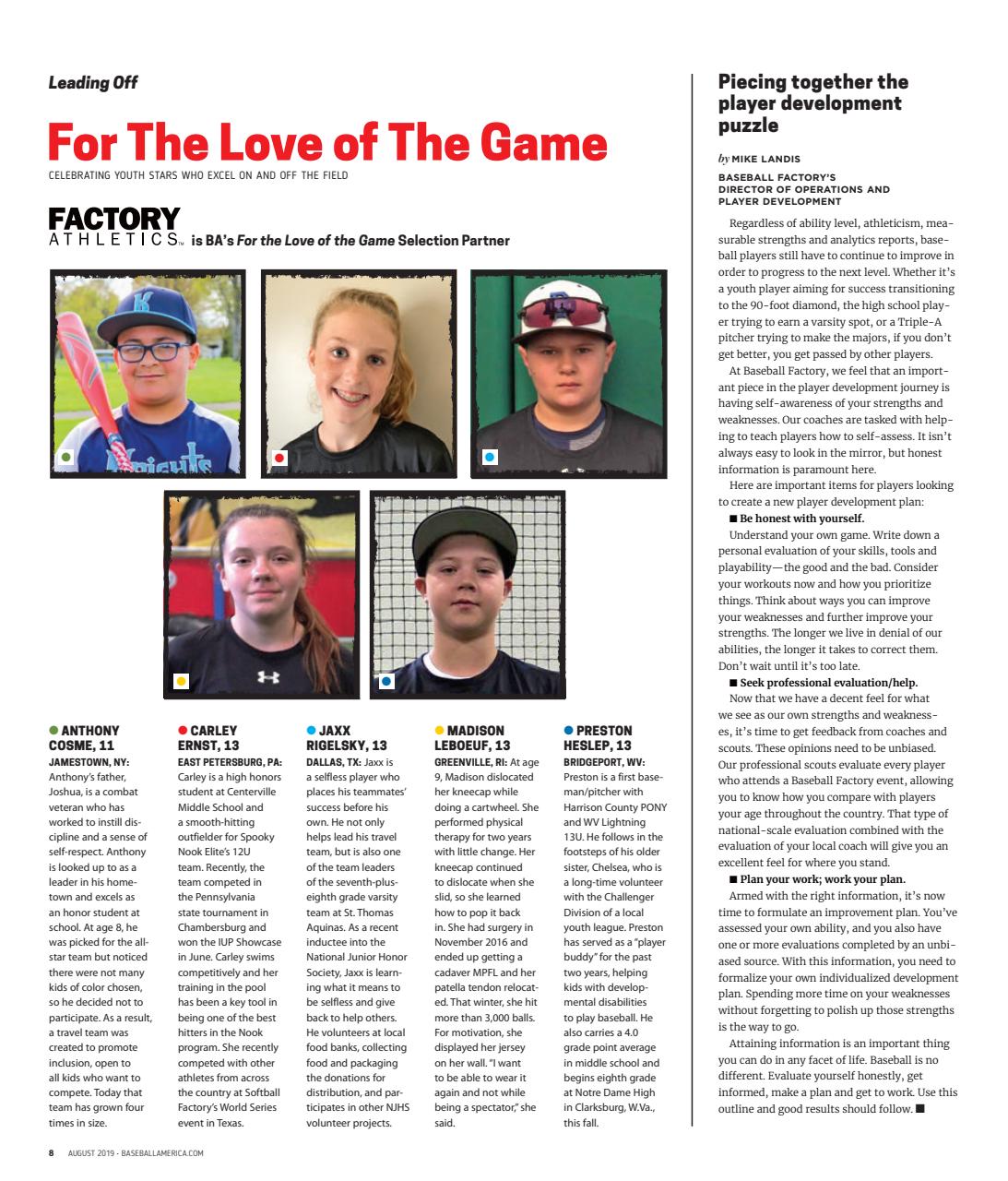Baseball America Preview Pages