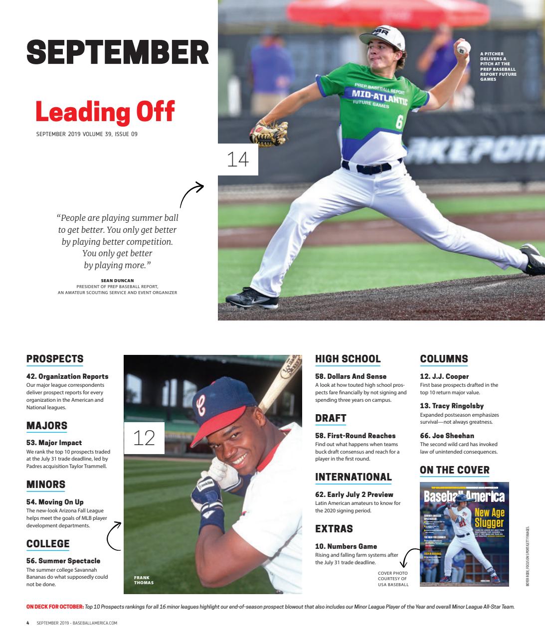 Baseball America Preview Pages