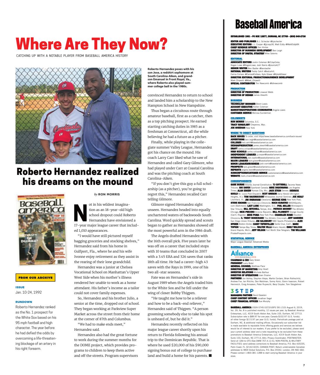 Baseball America Preview Pages