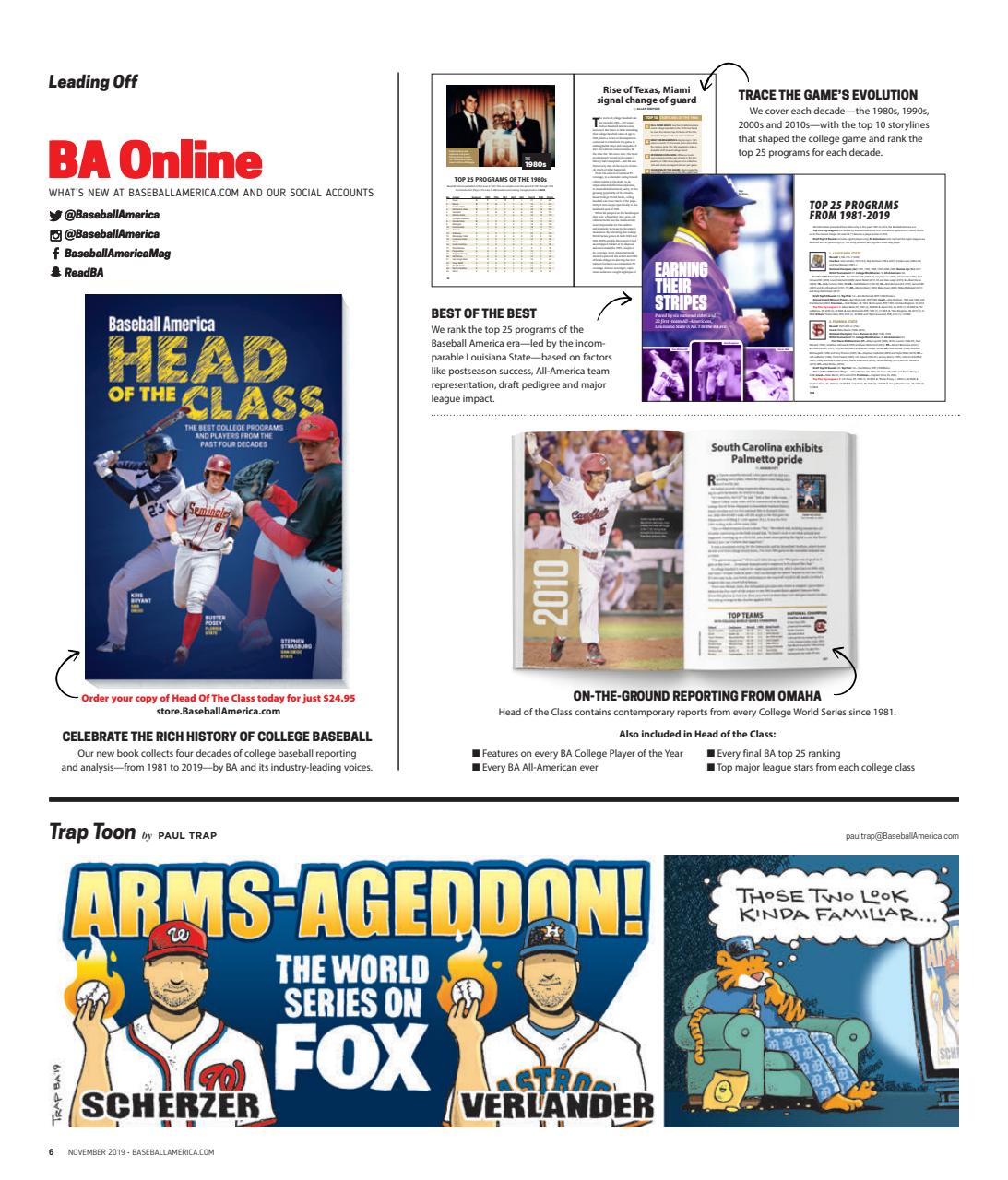 Baseball America Preview Pages