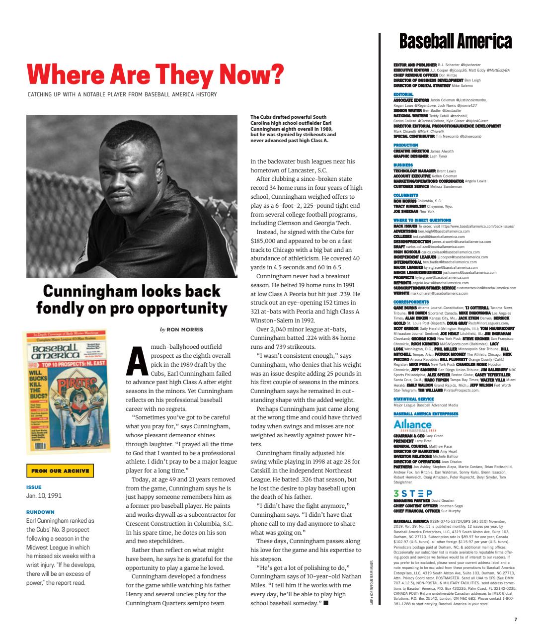 Baseball America Preview Pages