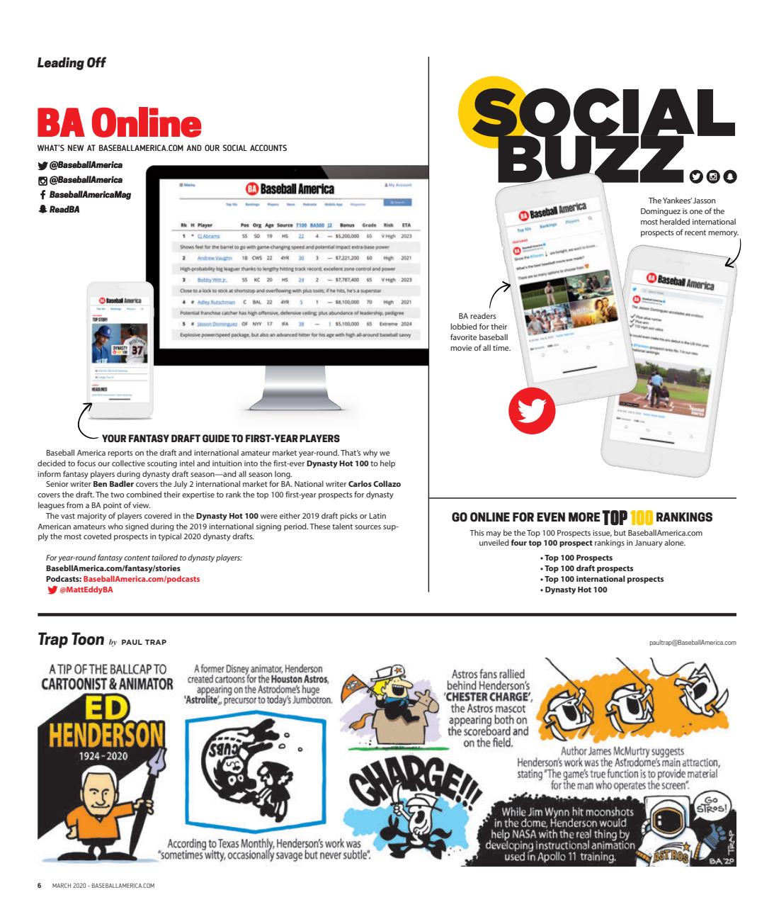 Baseball America Preview Pages