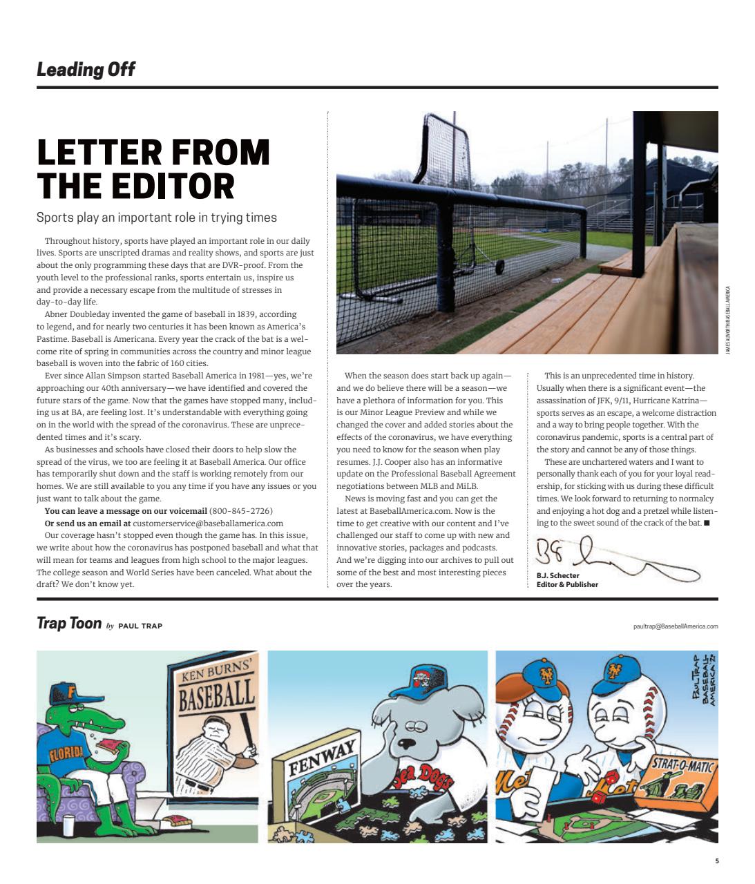 Baseball America Preview Pages