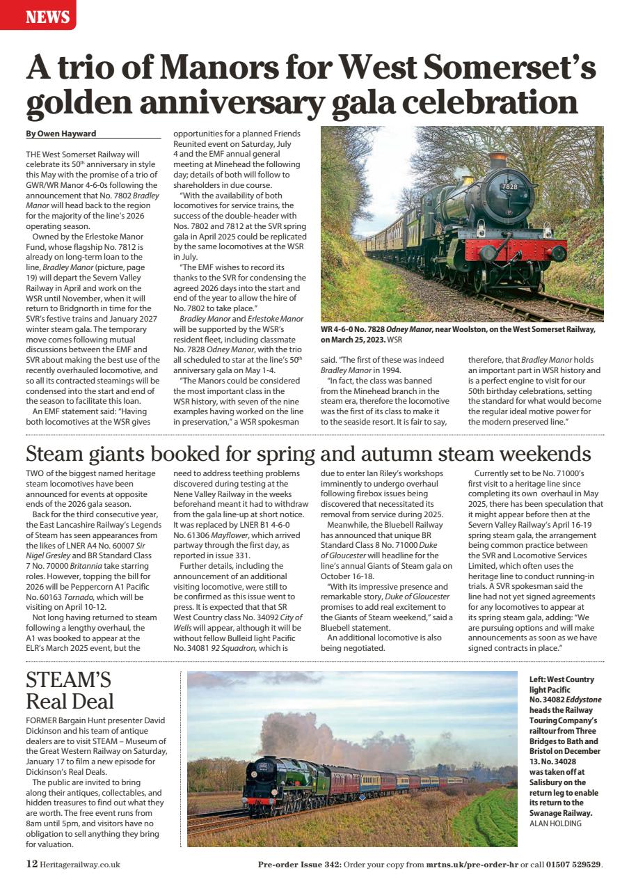 Heritage Railway Preview Pages