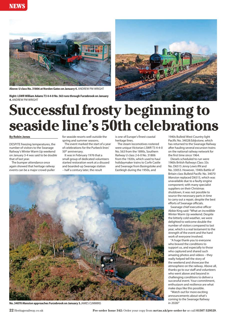 Heritage Railway Preview Pages