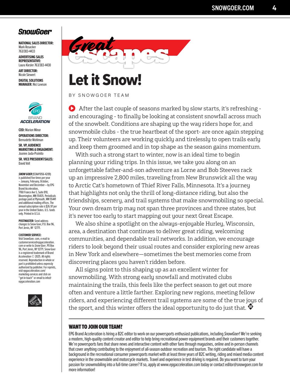 SnowGoer Preview Pages