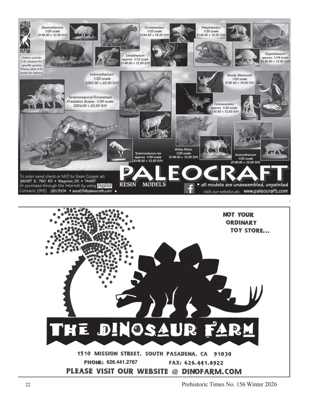 Prehistoric Times Preview Pages